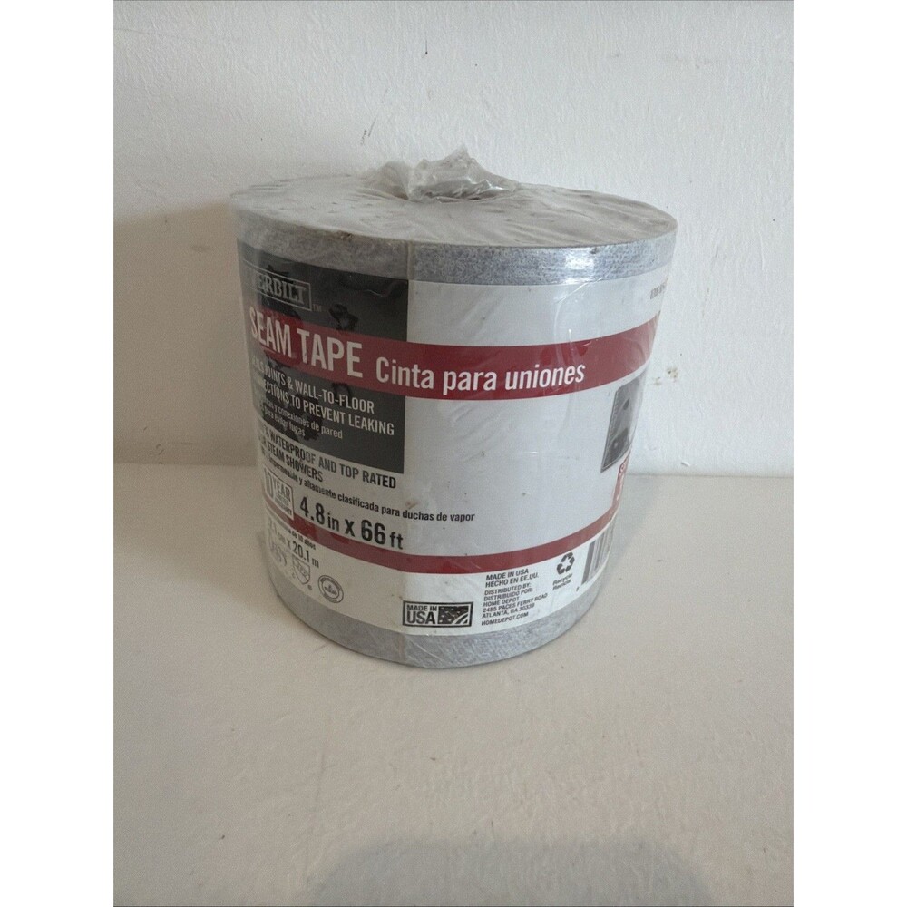 Everbilt Seam Tape 4.8" x 66' Waterproof Membrane Seam Tape Underlayment Roll